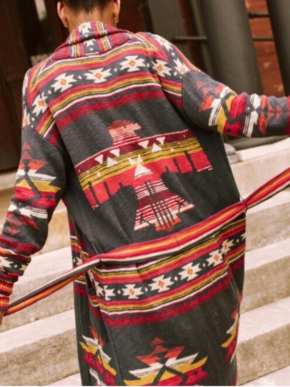 Faherty Paloma Duster Cardigan (Thunderbird)
